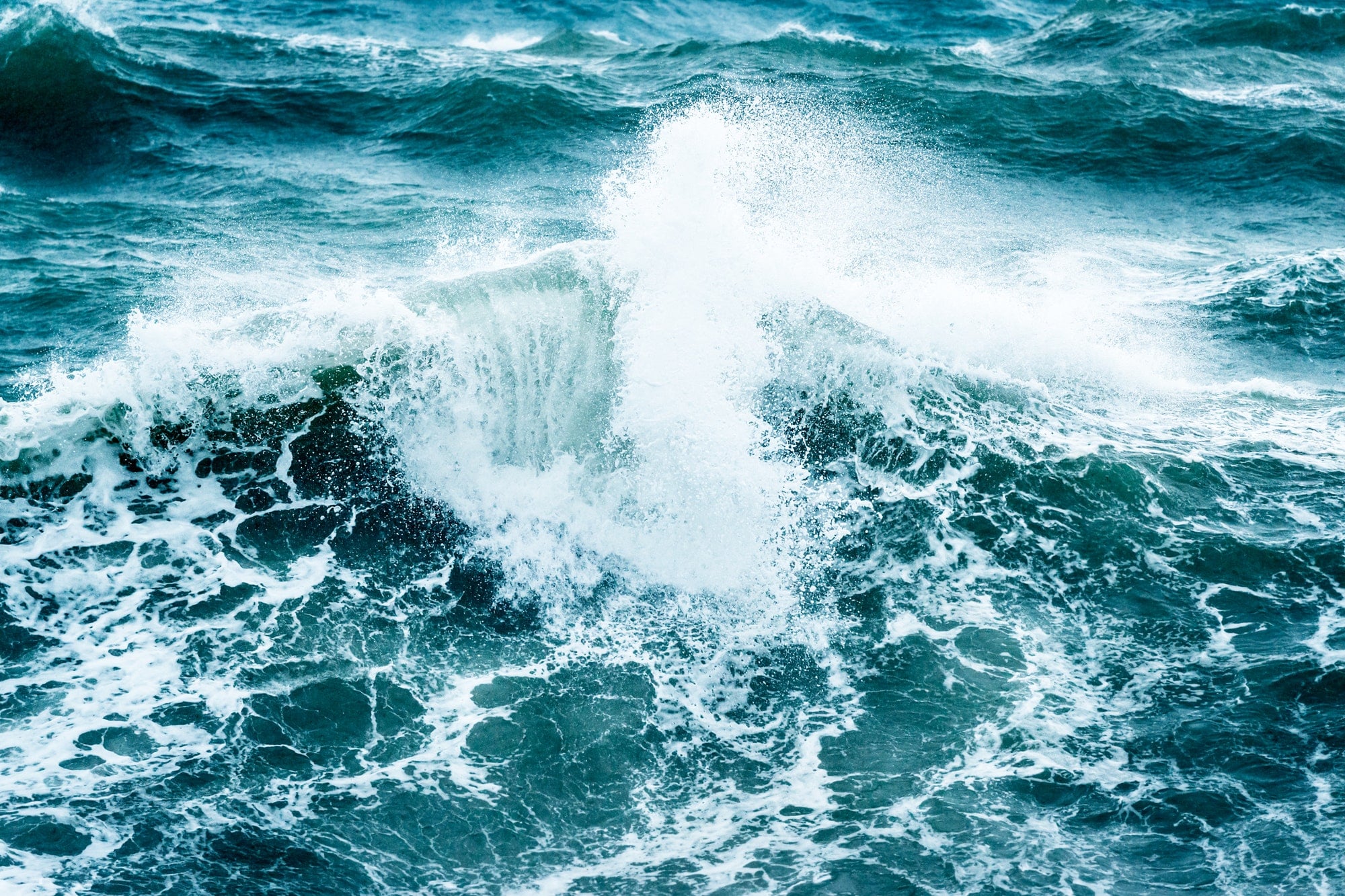 Beautiful stormy sea